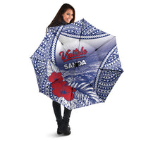 Vaitele Samoa Village Umbrella Falefa Valley Polynesian Tribal Hibiscus Floral DT05 - Polynesian Pride