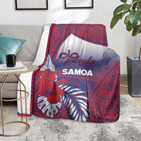 Faleula Samoa Village Blanket Falefa Valley Polynesian Tribal Hibiscus Floral DT05 - Polynesian Pride