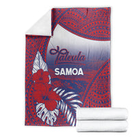 Faleula Samoa Village Blanket Falefa Valley Polynesian Tribal Hibiscus Floral DT05 - Polynesian Pride