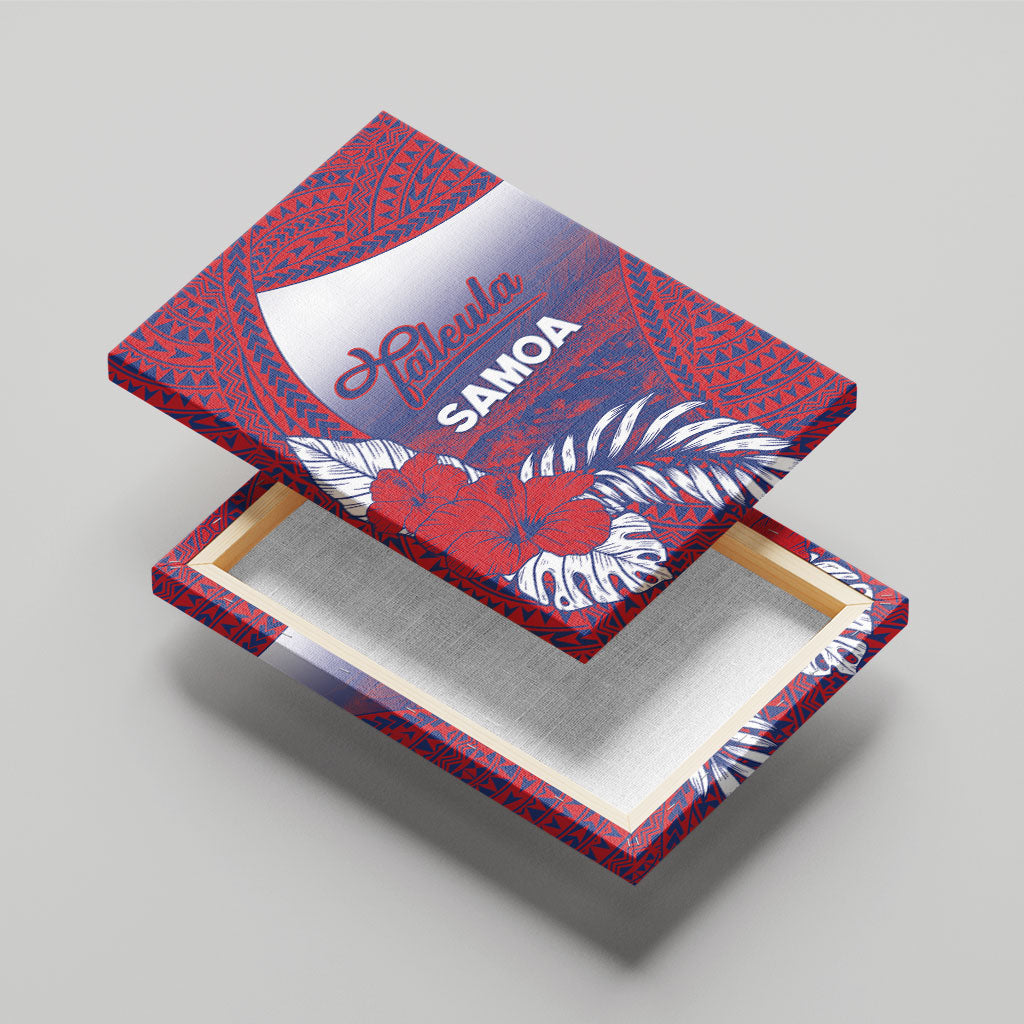 Faleula Samoa Village Canvas Wall Art Falefa Valley Polynesian Tribal Hibiscus Floral DT05 - Polynesian Pride