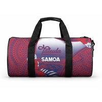 Faleula Samoa Village Duffle Bag Falefa Valley Polynesian Tribal Hibiscus Floral DT05 One size Red - Polynesian Pride