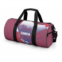 Faleula Samoa Village Duffle Bag Falefa Valley Polynesian Tribal Hibiscus Floral DT05 - Polynesian Pride