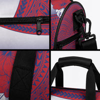 Faleula Samoa Village Duffle Bag Falefa Valley Polynesian Tribal Hibiscus Floral DT05 - Polynesian Pride
