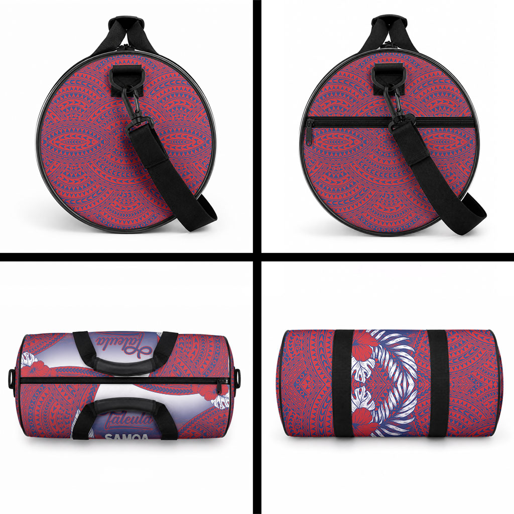 Faleula Samoa Village Duffle Bag Falefa Valley Polynesian Tribal Hibiscus Floral DT05 - Polynesian Pride