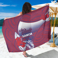 Faleula Samoa Village Sarong Falefa Valley Polynesian Tribal Hibiscus Floral DT05 One Size 44 x 66 inches Red - Polynesian Pride