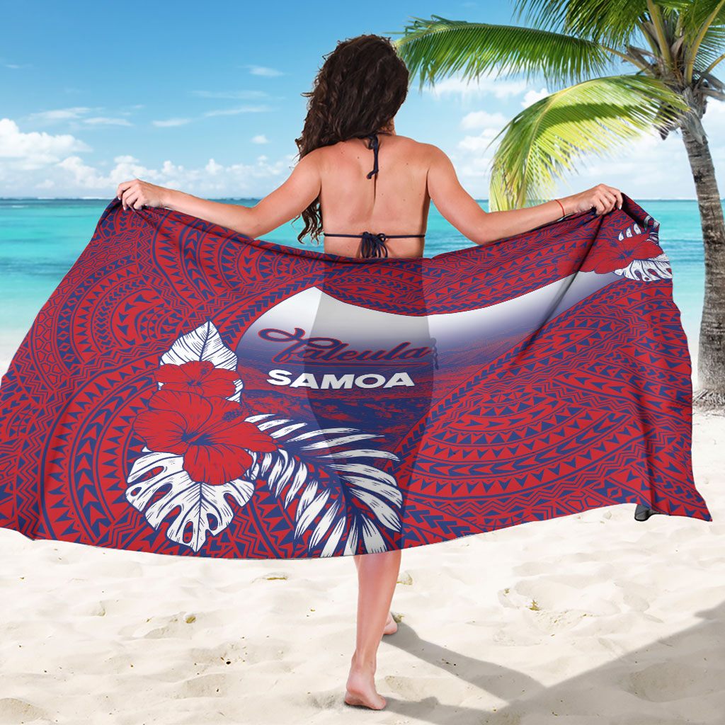 Faleula Samoa Village Sarong Falefa Valley Polynesian Tribal Hibiscus Floral DT05 - Polynesian Pride