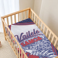Vailele Samoa Village Baby Bed Cover Map Polynesian Tribal Hibiscus Floral DT05 - Polynesian Pride