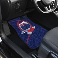 Personalised Vailele Samoa Village Car Mats Map Polynesian Tribal Hibiscus Floral DT05 - Polynesian Pride