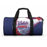 Vailele Samoa Village Duffle Bag Map Polynesian Tribal Hibiscus Floral DT05 One size Navy - Polynesian Pride