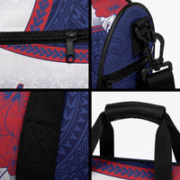 Vailele Samoa Village Duffle Bag Map Polynesian Tribal Hibiscus Floral DT05 - Polynesian Pride