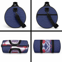 Vailele Samoa Village Duffle Bag Map Polynesian Tribal Hibiscus Floral DT05 - Polynesian Pride