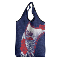 Vailele Samoa Village Grocery Bag Map Polynesian Tribal Hibiscus Floral DT05 - Polynesian Pride