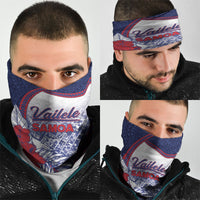 Vailele Samoa Village Neck Gaiter Map Polynesian Tribal Hibiscus Floral DT05 - Polynesian Pride
