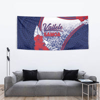 Vailele Samoa Village Tapestry Map Polynesian Tribal Hibiscus Floral DT05 - Polynesian Pride