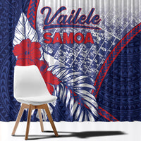 Vailele Samoa Village Window Curtain Map Polynesian Tribal Hibiscus Floral DT05 - Polynesian Pride