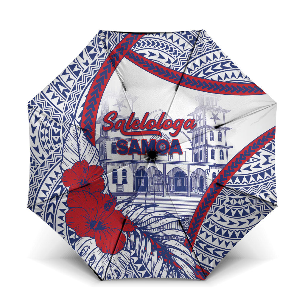 Salelologa Samoa Village Umbrella Polynesian Tribal Church Landmark Hibiscus Floral