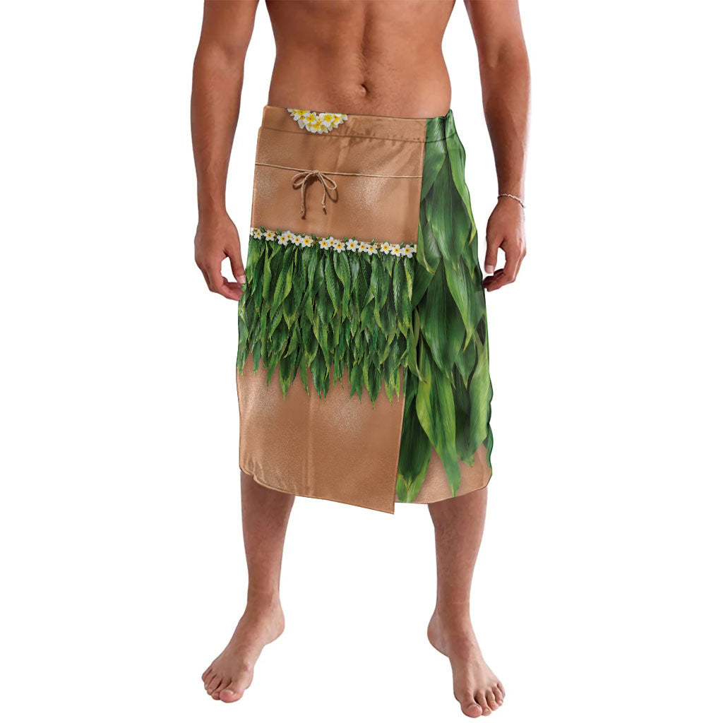 Hawaii Bikini Hula Costume Lavalava Coconut Bra Plumeria Flower Lei Grass Skirt