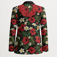 Hawaiian Floral Muscle Abs Blazer Six Pack Hibiscus Flower Lei Luau DT05 - Polynesian Pride