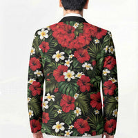 Hawaiian Floral Muscle Abs Blazer Six Pack Hibiscus Flower Lei Luau DT05 - Polynesian Pride