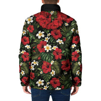 Hawaiian Floral Muscle Abs Padded Jacket Six Pack Hibiscus Flower Lei Luau DT05 - Polynesian Pride