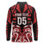 Custom Aotearoa Ngapuhi Long Sleeve Polo Shirt Maori Pattern New Zealand - Polynesian Pride