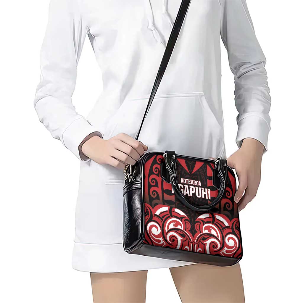 Aotearoa Ngapuhi Shoulder Handbag Maori Pattern New Zealand - Polynesian Pride