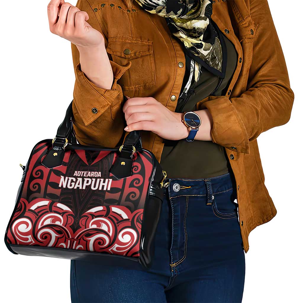 Aotearoa Ngapuhi Shoulder Handbag Maori Pattern New Zealand - Polynesian Pride