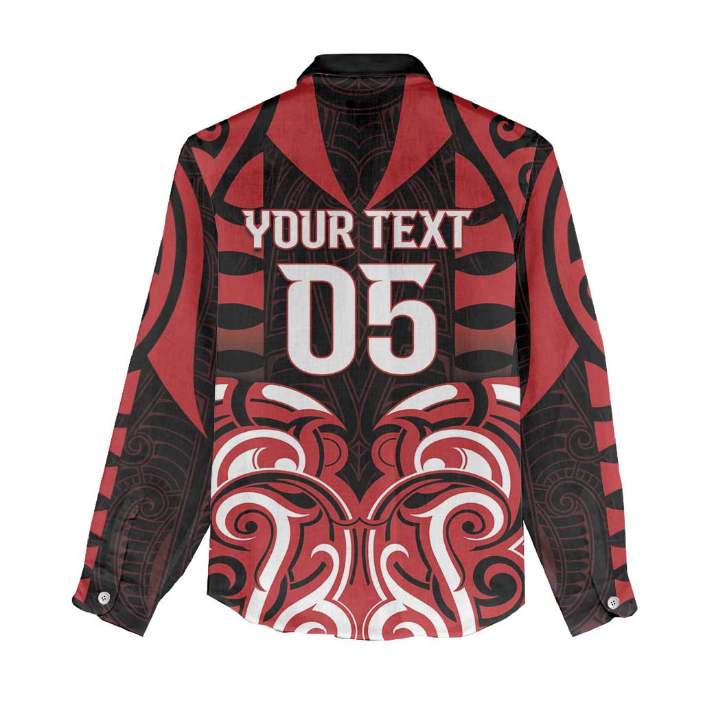 Custom Aotearoa Ngapuhi Women Casual Shirt Maori Pattern New Zealand - Polynesian Pride
