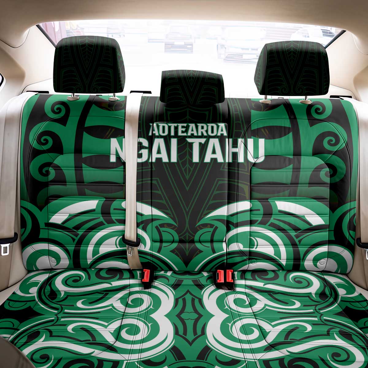 Aotearoa Ngai Tahu Back Car Seat Cover Maori Pattern New Zealand DT05 - Polynesian Pride