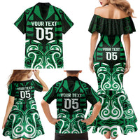 Custom Aotearoa Ngai Tahu Family Matching Mermaid Dress and Hawaiian Shirt Maori Pattern New Zealand DT05 - Polynesian Pride