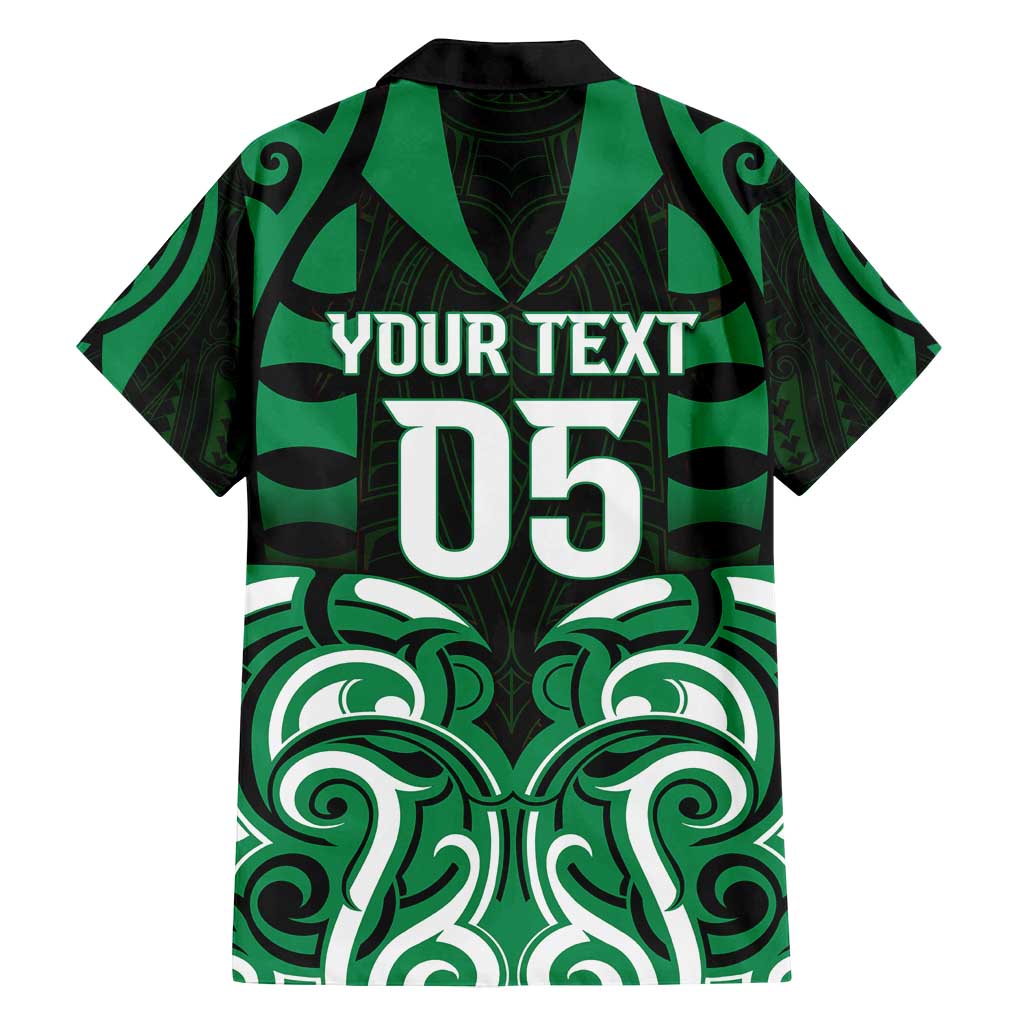 Custom Aotearoa Ngai Tahu Family Matching Off Shoulder Short Dress and Hawaiian Shirt Maori Pattern New Zealand DT05 - Polynesian Pride