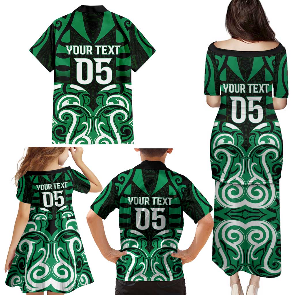 Custom Aotearoa Ngai Tahu Family Matching Puletasi and Hawaiian Shirt Maori Pattern New Zealand DT05 - Polynesian Pride