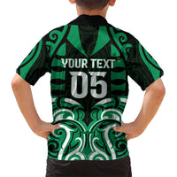 Custom Aotearoa Ngai Tahu Family Matching Short Sleeve Bodycon Dress and Hawaiian Shirt Maori Pattern New Zealand DT05 - Polynesian Pride