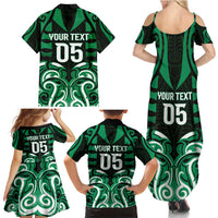 Custom Aotearoa Ngai Tahu Family Matching Summer Maxi Dress and Hawaiian Shirt Maori Pattern New Zealand DT05 - Polynesian Pride