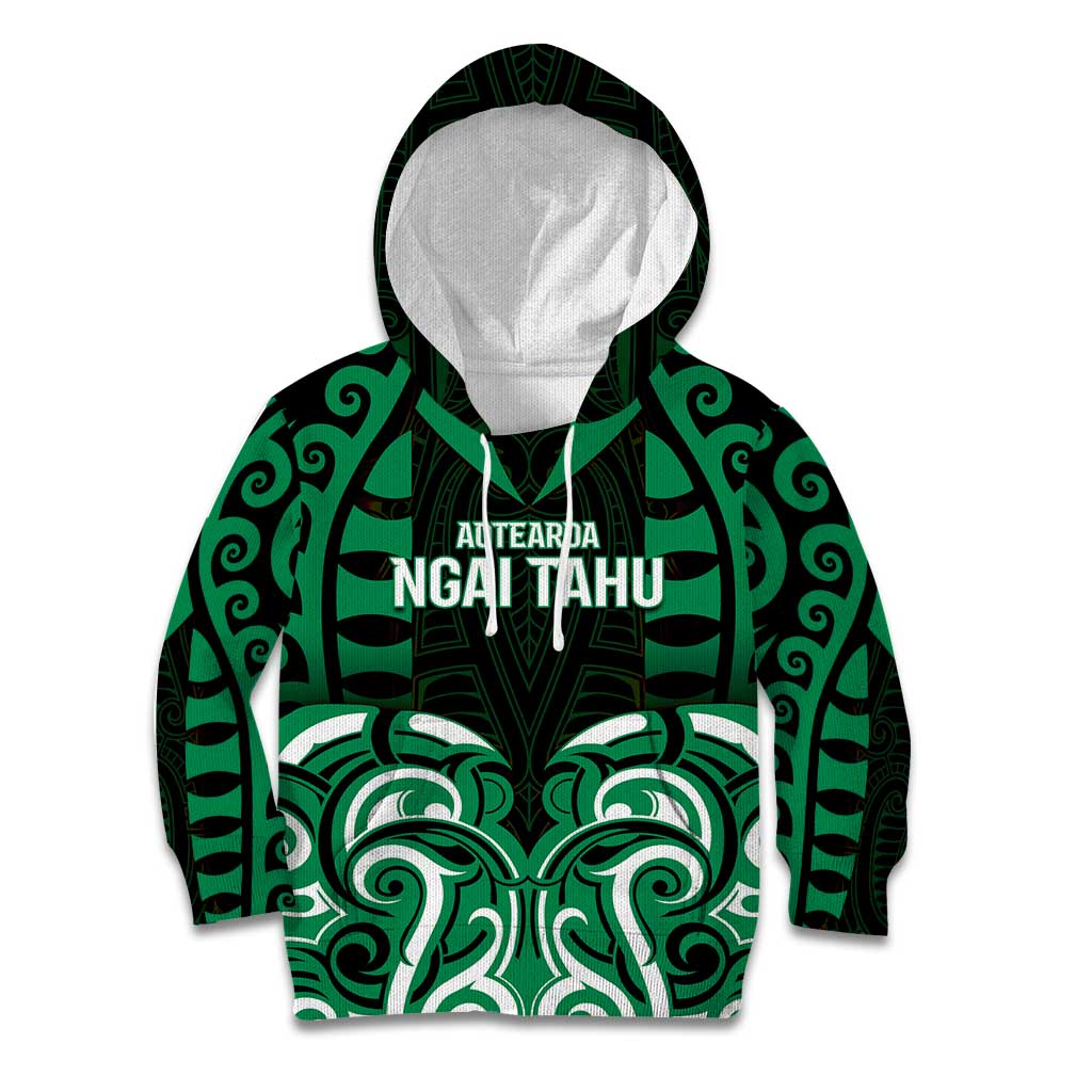 Custom Aotearoa Ngai Tahu Kid Hoodie Maori Pattern New Zealand - Polynesian Pride
