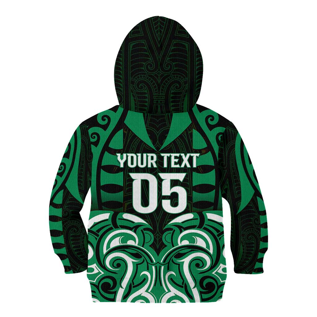 Custom Aotearoa Ngai Tahu Kid Hoodie Maori Pattern New Zealand - Polynesian Pride
