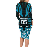 Custom Aotearoa Ngati Porou Family Matching Long Sleeve Bodycon Dress and Hawaiian Shirt Maori Pattern New Zealand DT05 - Polynesian Pride