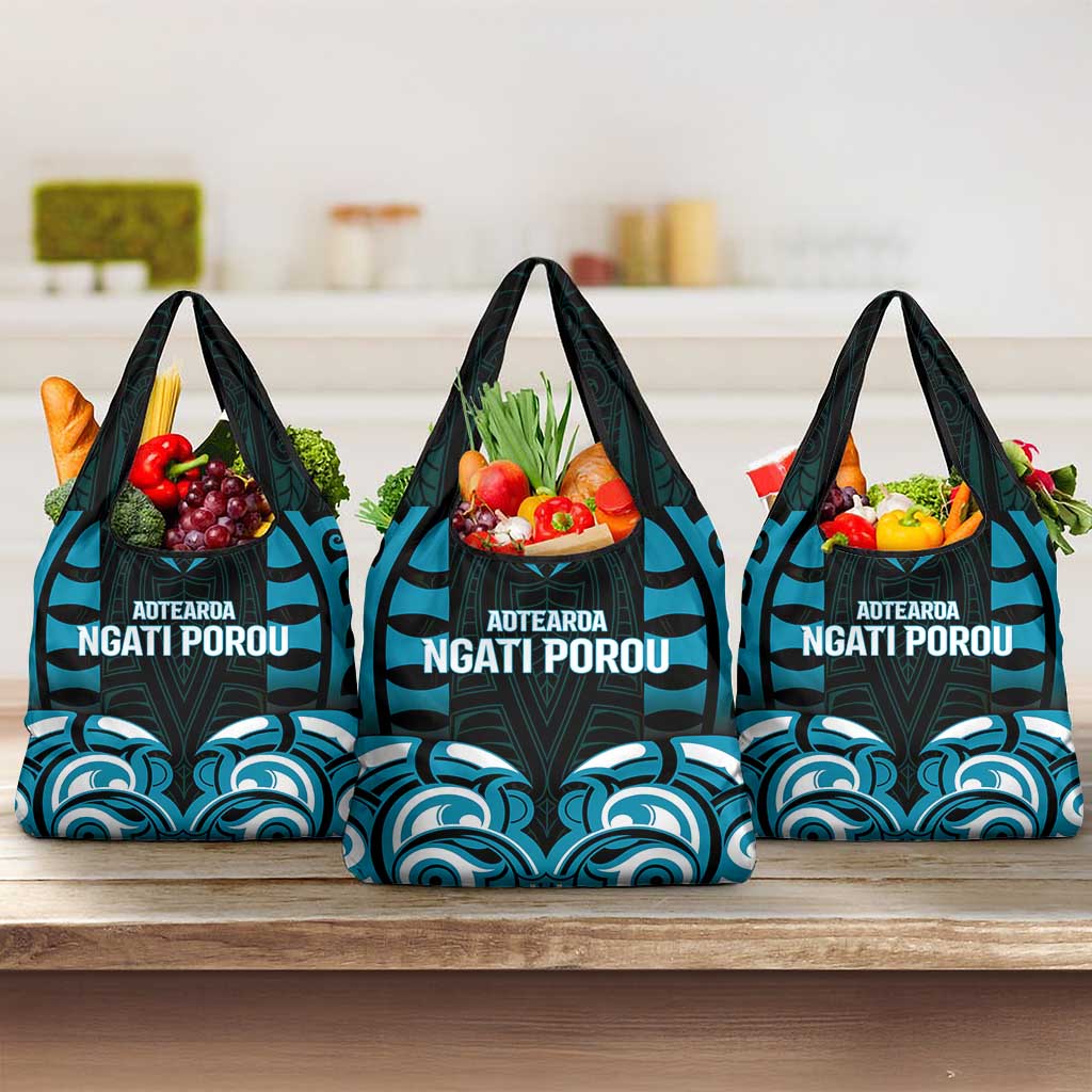 Aotearoa Ngati Porou Grocery Bag Maori Pattern New Zealand - Polynesian Pride