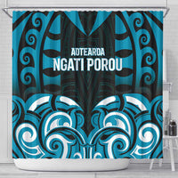 Aotearoa Ngati Porou Shower Curtain Maori Pattern New Zealand DT05 - Polynesian Pride