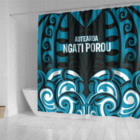 Aotearoa Ngati Porou Shower Curtain Maori Pattern New Zealand DT05 - Polynesian Pride