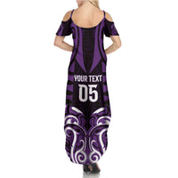 Custom Aotearoa Rangitane Family Matching Summer Maxi Dress and Hawaiian Shirt Maori Pattern New Zealand - Polynesian Pride