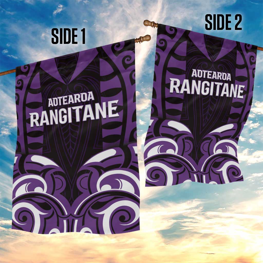 Aotearoa Rangitane Garden Flag Maori Pattern New Zealand - Polynesian Pride