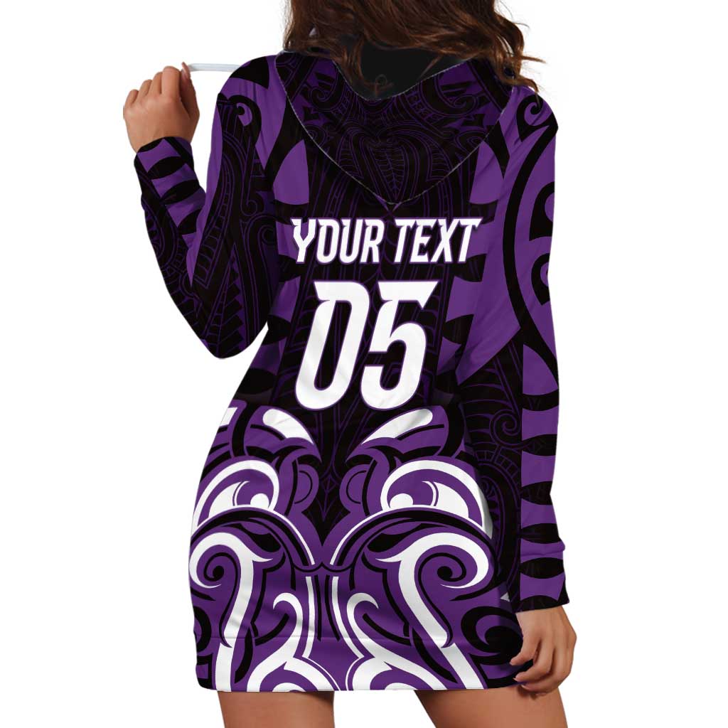 Custom Aotearoa Rangitane Hoodie Dress Maori Pattern New Zealand DT05 - Polynesian Pride