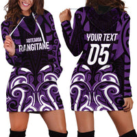 Custom Aotearoa Rangitane Hoodie Dress Maori Pattern New Zealand DT05 - Polynesian Pride