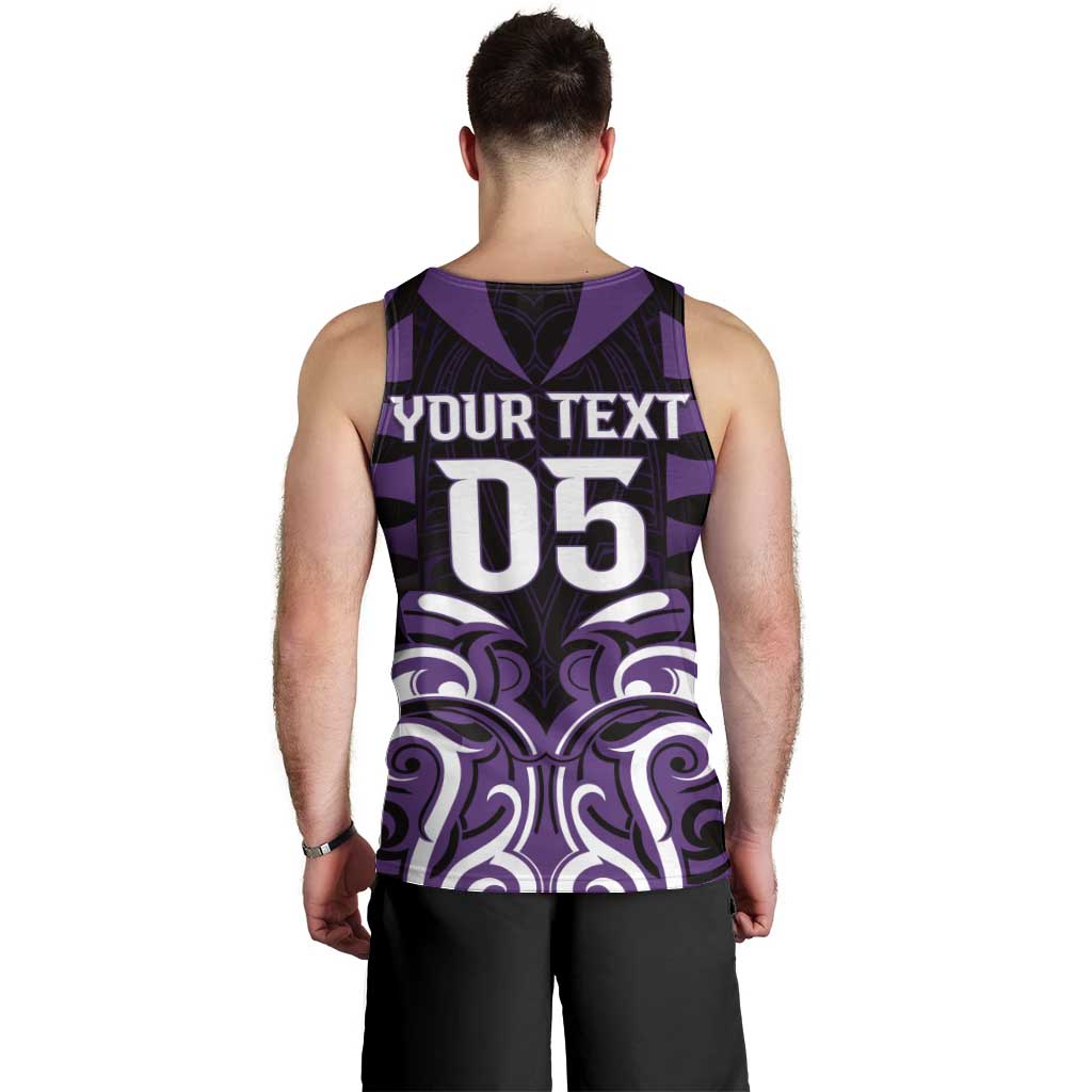 Custom Aotearoa Rangitane Men Tank Top Maori Pattern New Zealand - Polynesian Pride
