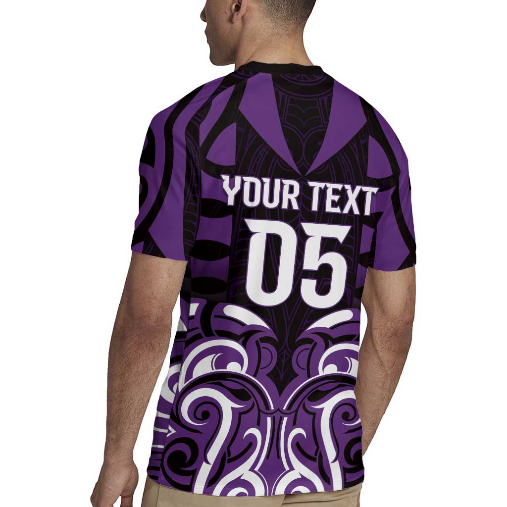 Custom Aotearoa Rangitane Rugby Jersey Maori Pattern New Zealand - Polynesian Pride
