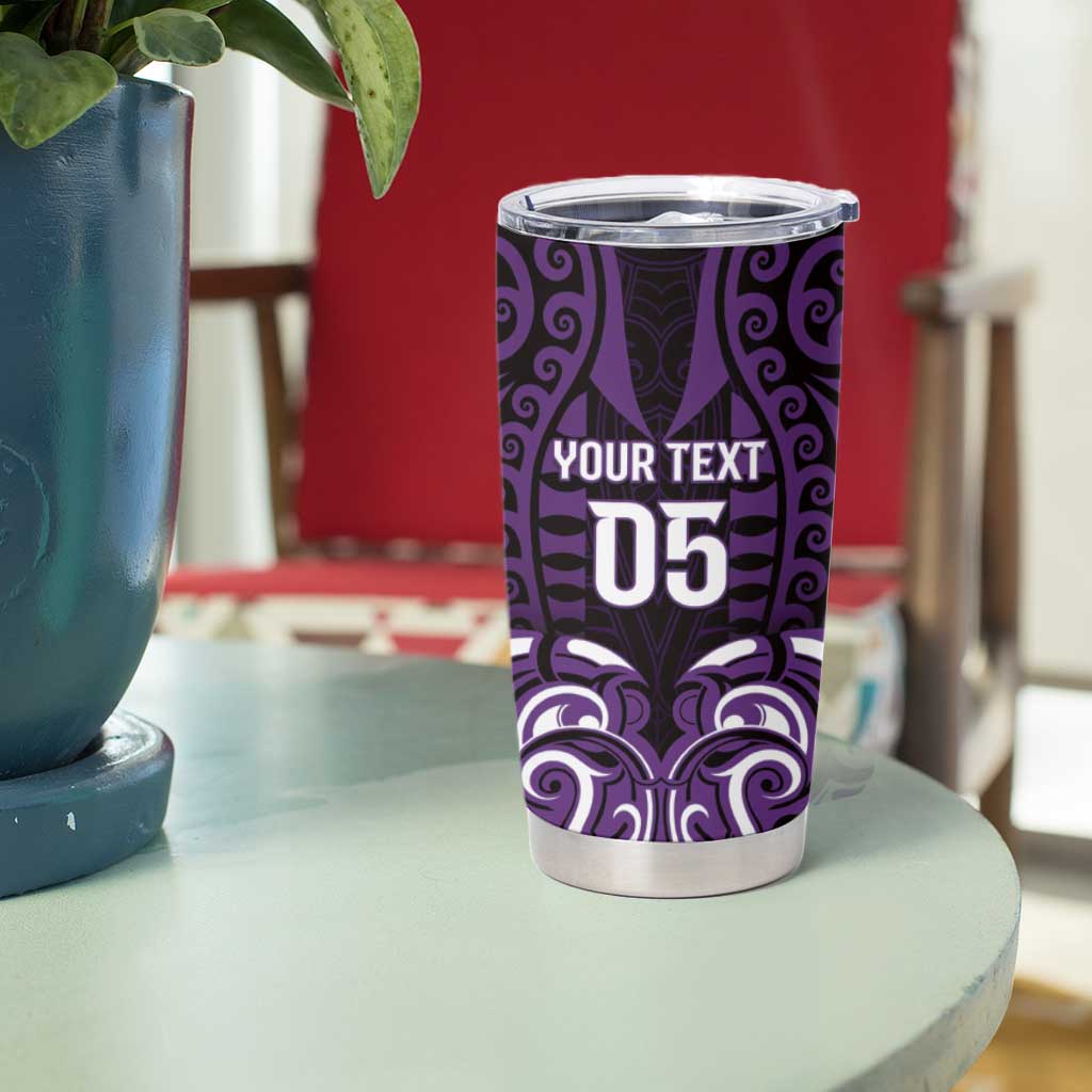 Custom Aotearoa Rangitane Tumbler Cup Maori Pattern New Zealand - Polynesian Pride