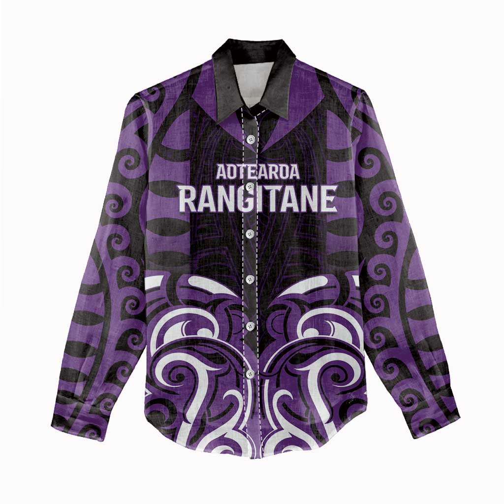Custom Aotearoa Rangitane Women Casual Shirt Maori Pattern New Zealand - Polynesian Pride