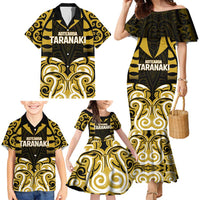 Custom Aotearoa Taranaki Family Matching Mermaid Dress and Hawaiian Shirt Maori Pattern New Zealand DT05 - Polynesian Pride