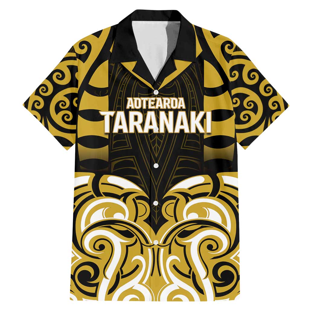Custom Aotearoa Taranaki Family Matching Mermaid Dress and Hawaiian Shirt Maori Pattern New Zealand DT05 Dad's Shirt - Short Sleeve Yellow - Polynesian Pride